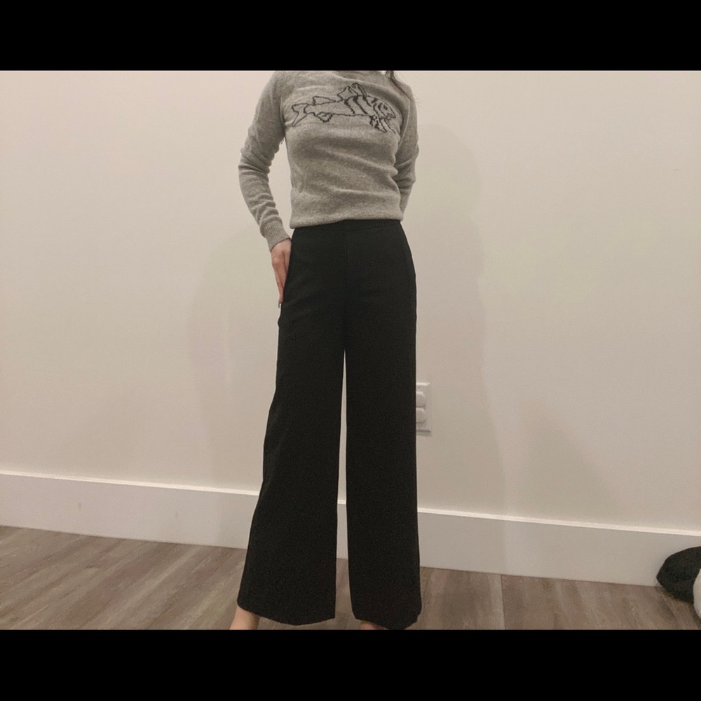 Wide leg trousers